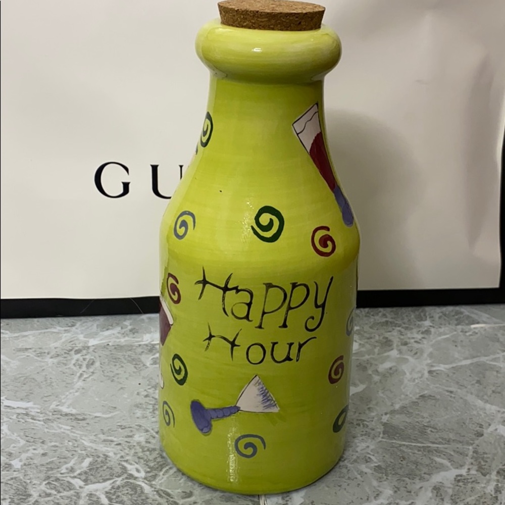 Hand painted Happy Hour Fund bank 🍸 🍹 ‼️‼️‼️‼️